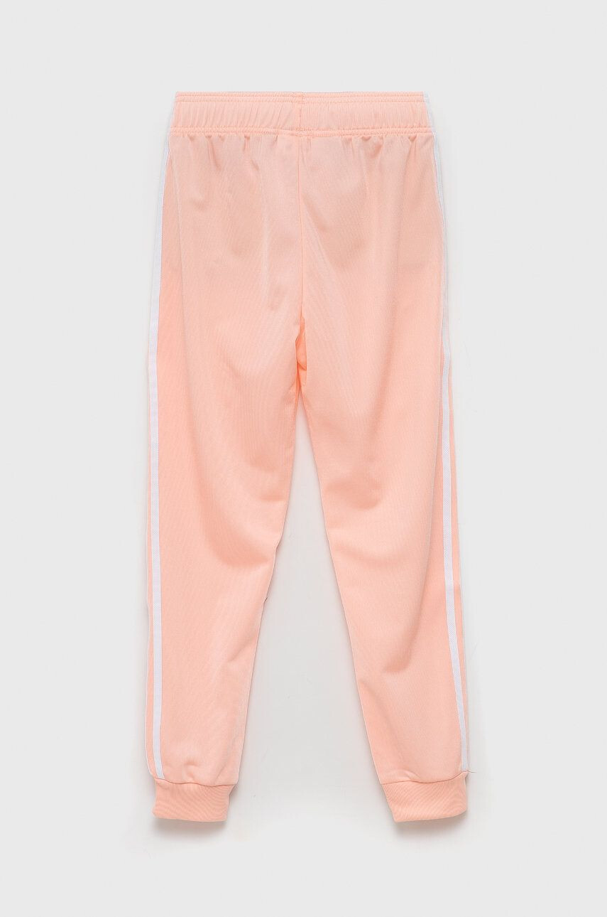 adidas Originals Pantaloni copii H37870 culoarea roz material neted - Pled.ro