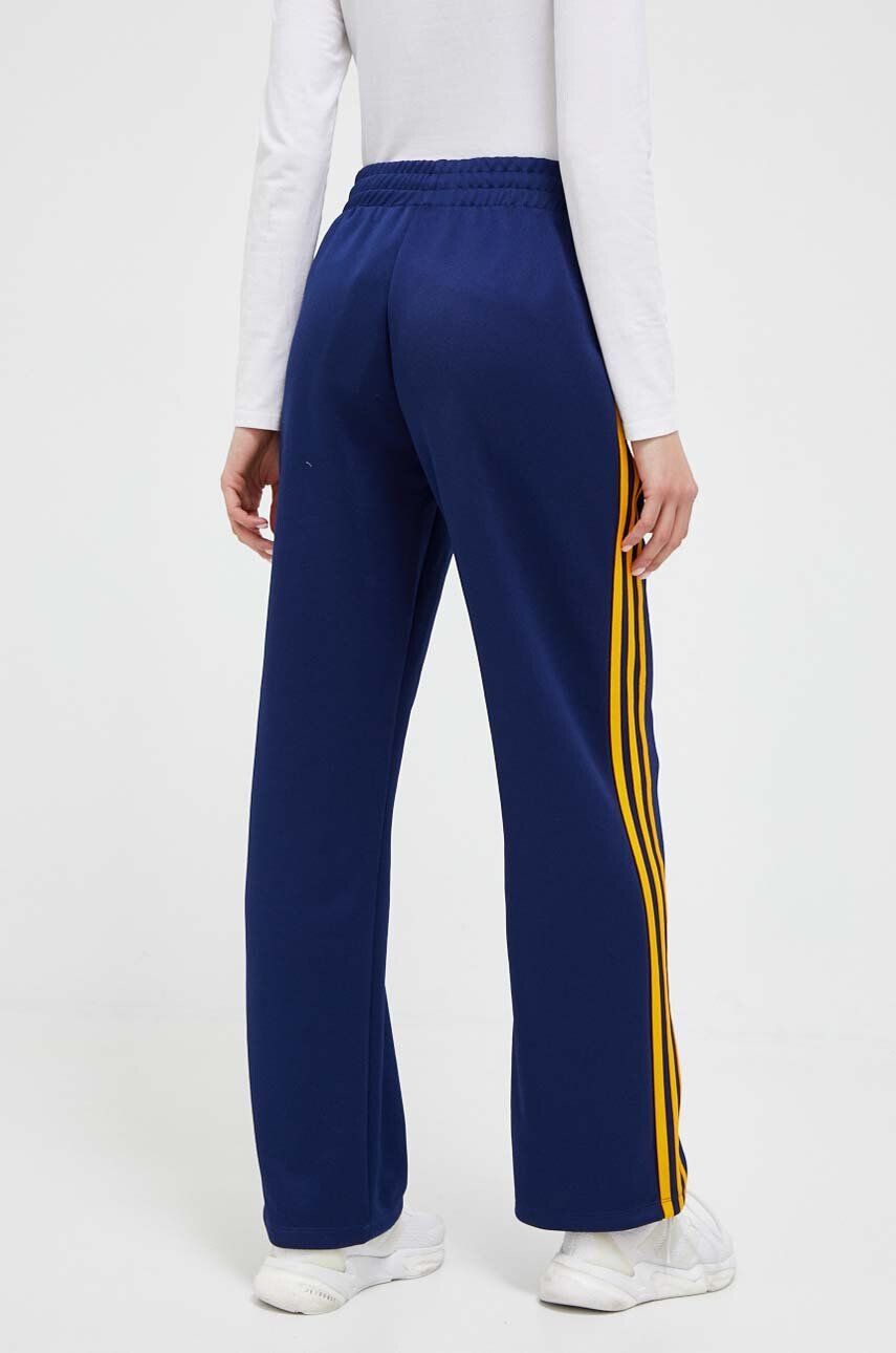 adidas Originals pantaloni de trening culoarea albastru marin cu imprimeu - Pled.ro