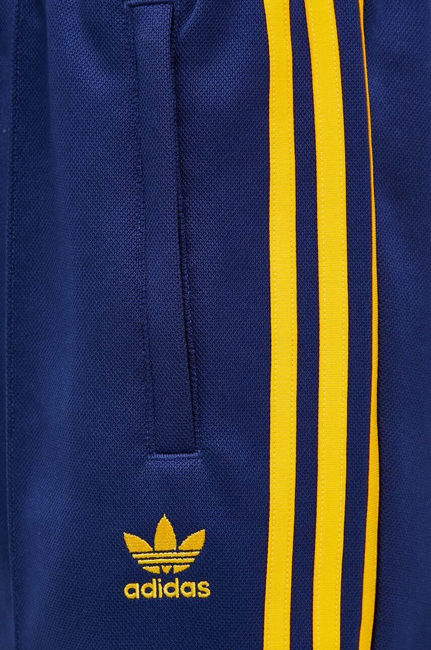 adidas Originals pantaloni de trening culoarea albastru marin cu imprimeu - Pled.ro