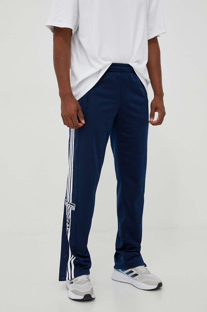 adidas Originals pantaloni de trening culoarea albastru marin cu imprimeu - Pled.ro