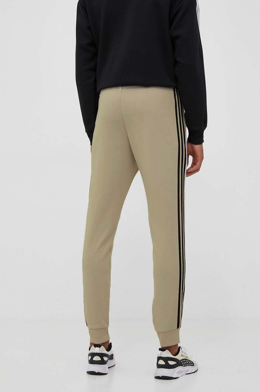 adidas Originals pantaloni de trening culoarea bej cu imprimeu - Pled.ro