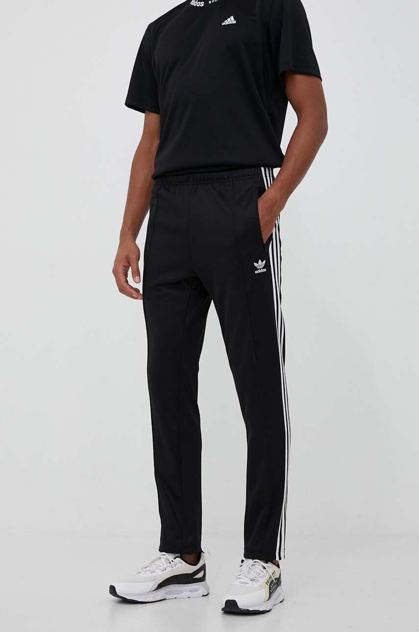 adidas Originals pantaloni de trening culoarea negru cu imprimeu - Pled.ro