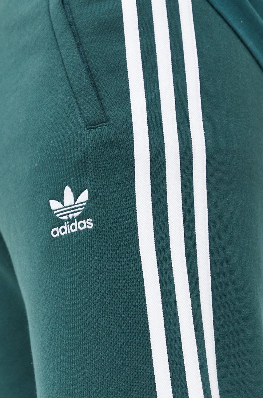 adidas Originals pantaloni de trening barbati culoarea verde cu imprimeu - Pled.ro