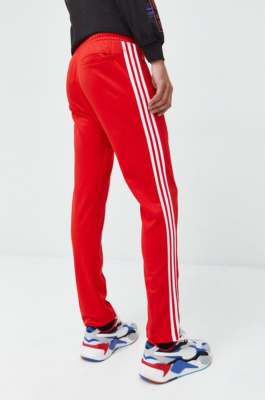 adidas Originals pantaloni de trening barbati culoarea rosu modelator - Pled.ro