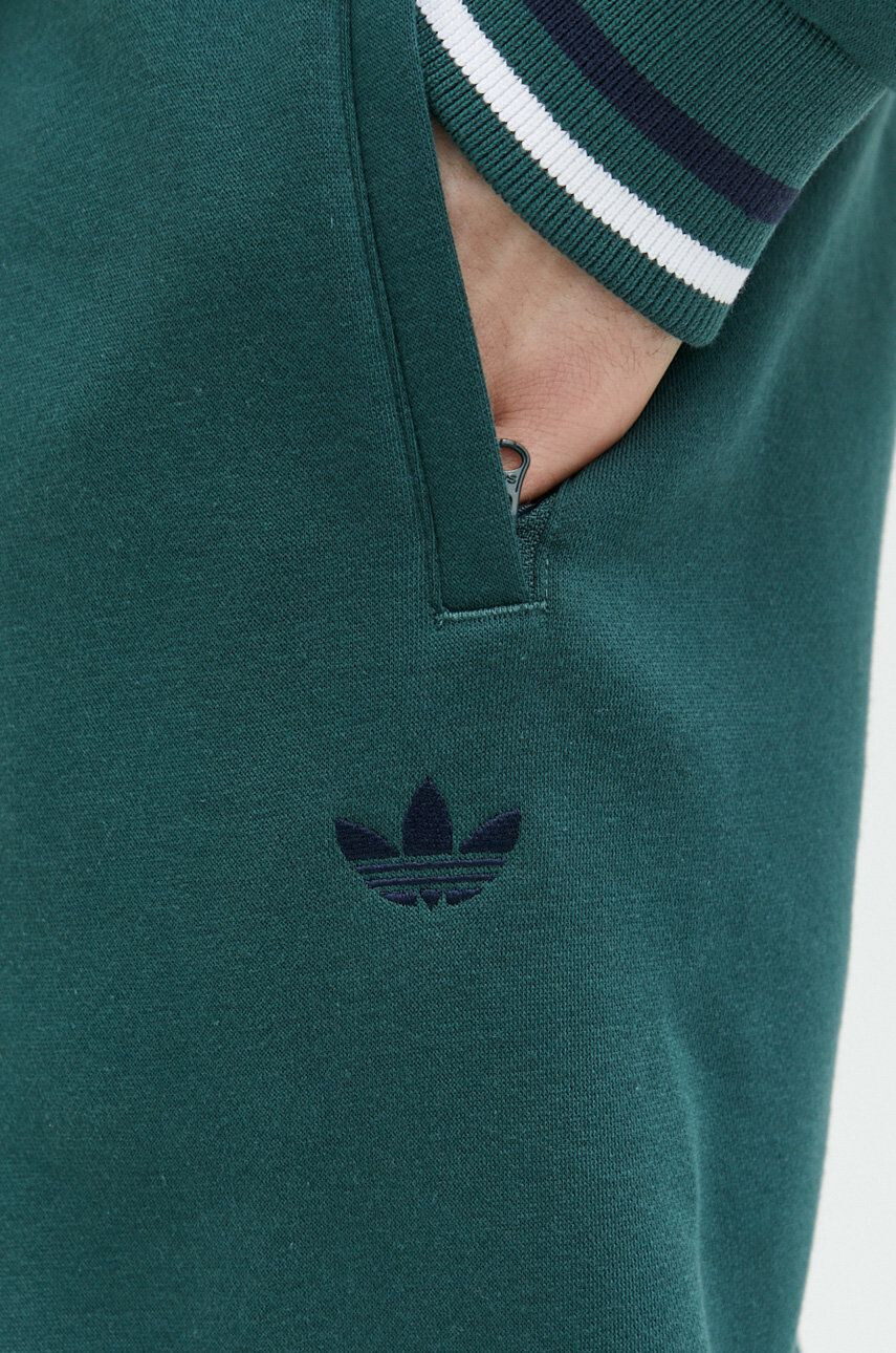 adidas Originals pantaloni de trening barbati culoarea verde cu imprimeu - Pled.ro