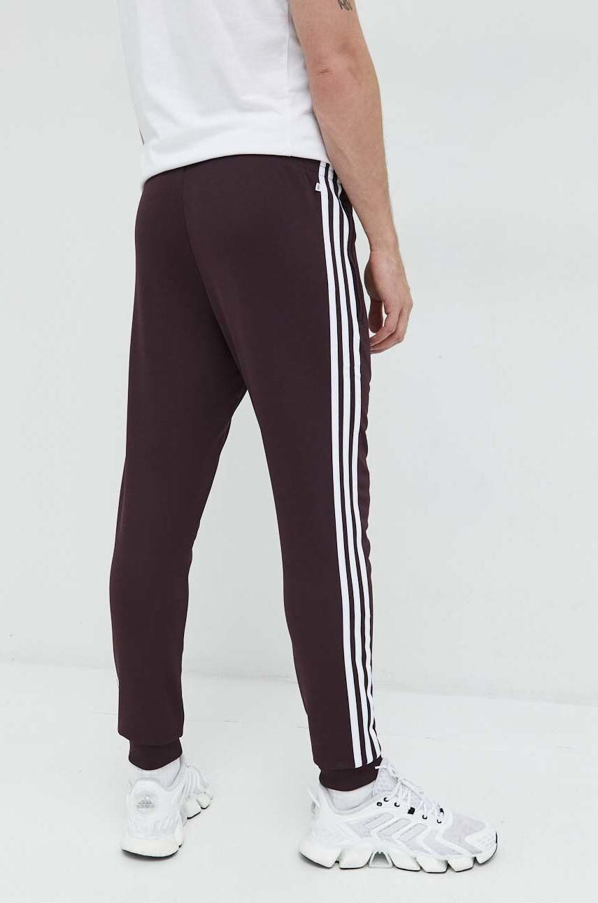 adidas Originals pantaloni de trening barbati culoarea bordo neted - Pled.ro