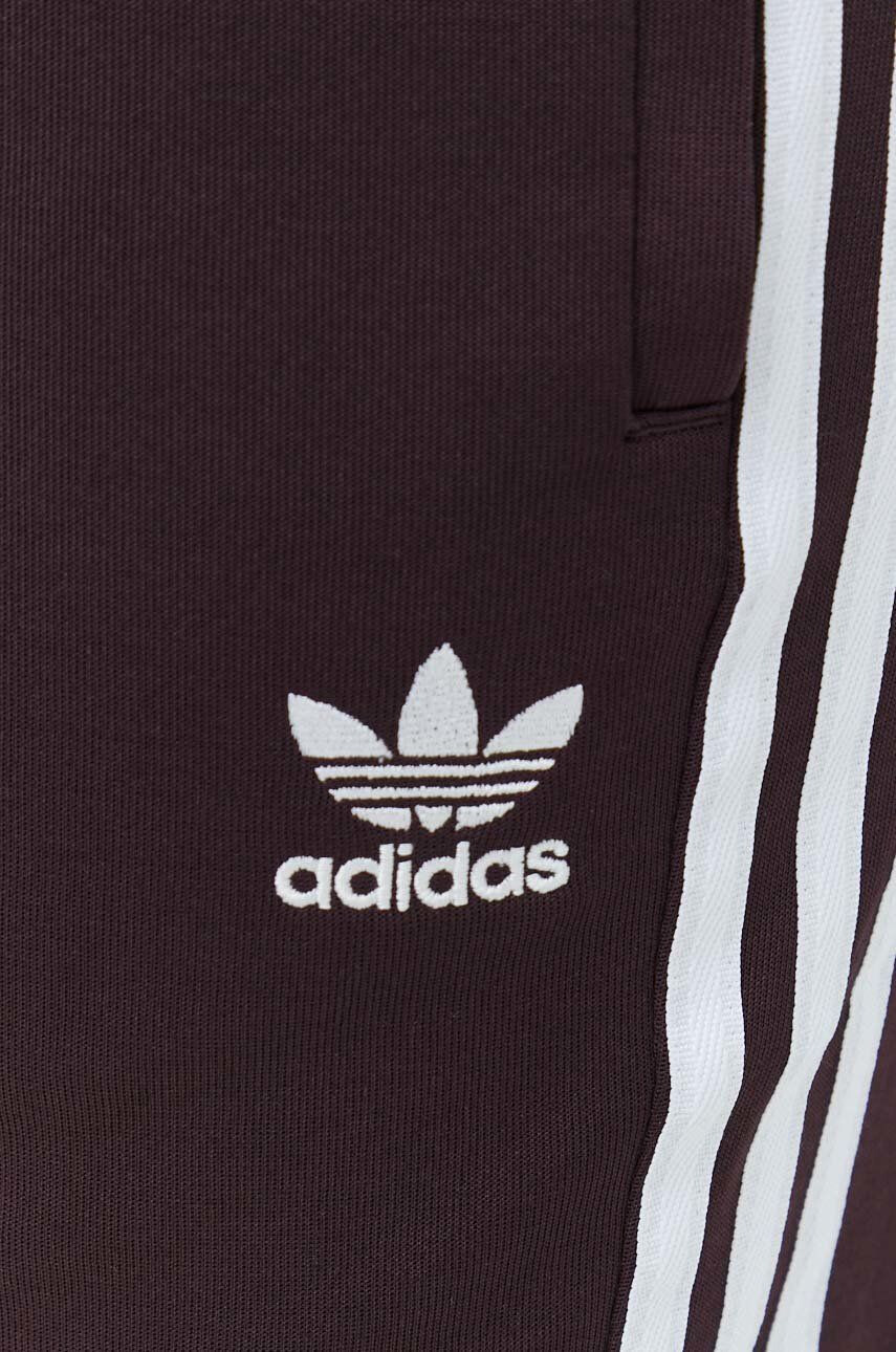 adidas Originals pantaloni de trening barbati culoarea bordo neted - Pled.ro