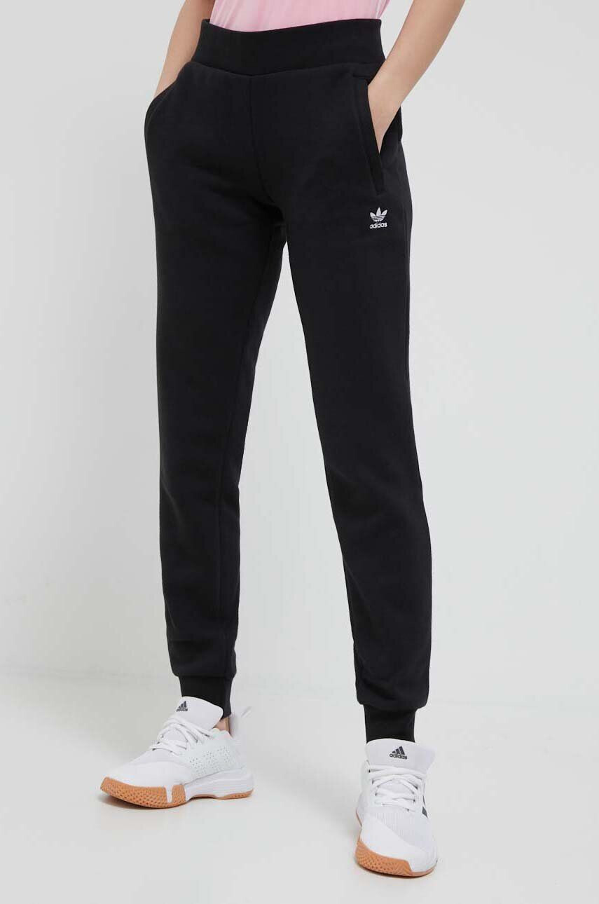 adidas Originals pantaloni de trening culoarea negru neted - Pled.ro