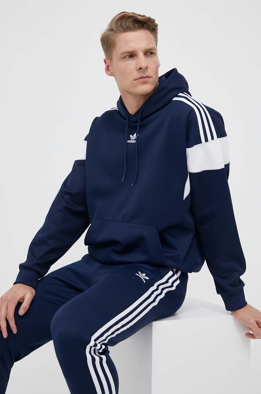 adidas Originals pantaloni de trening culoarea albastru marin neted - Pled.ro