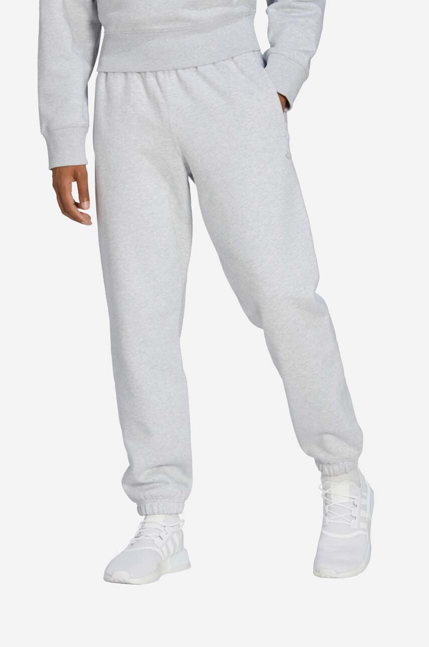 adidas Originals pantaloni de trening culoarea gri neted HB7503-grey - Pled.ro