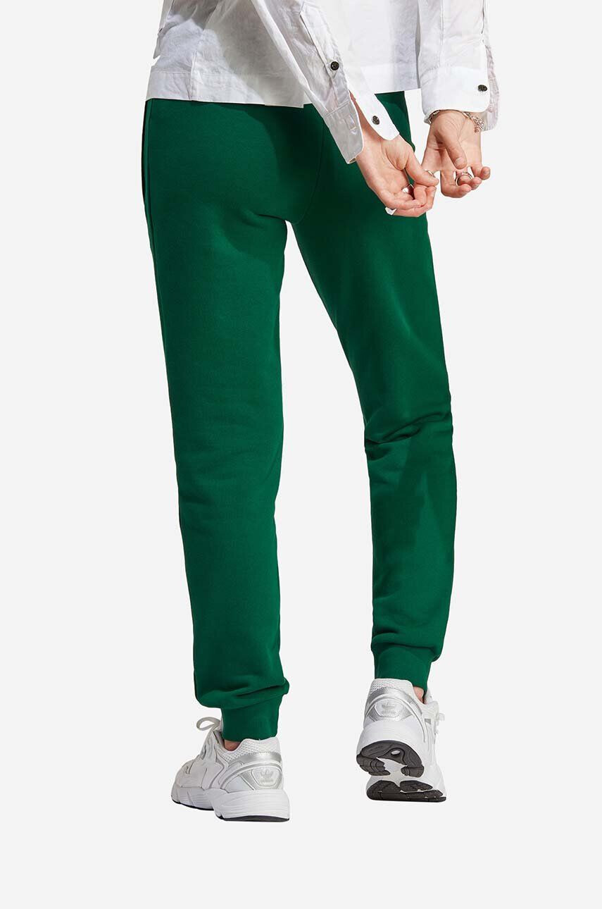 adidas Originals pantaloni de trening din bumbac culoarea verde neted IA6480-green - Pled.ro