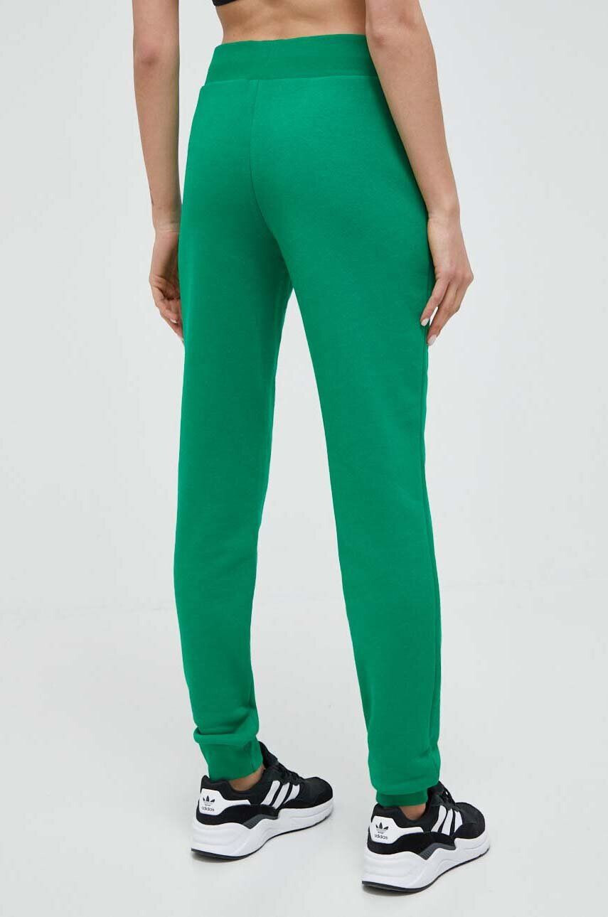 adidas Originals pantaloni de trening din bumbac culoarea verde neted - Pled.ro