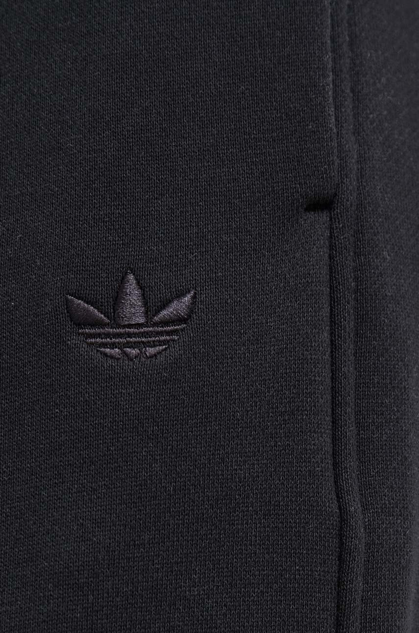 adidas Originals pantaloni de trening din bumbac culoarea gri melanj - Pled.ro