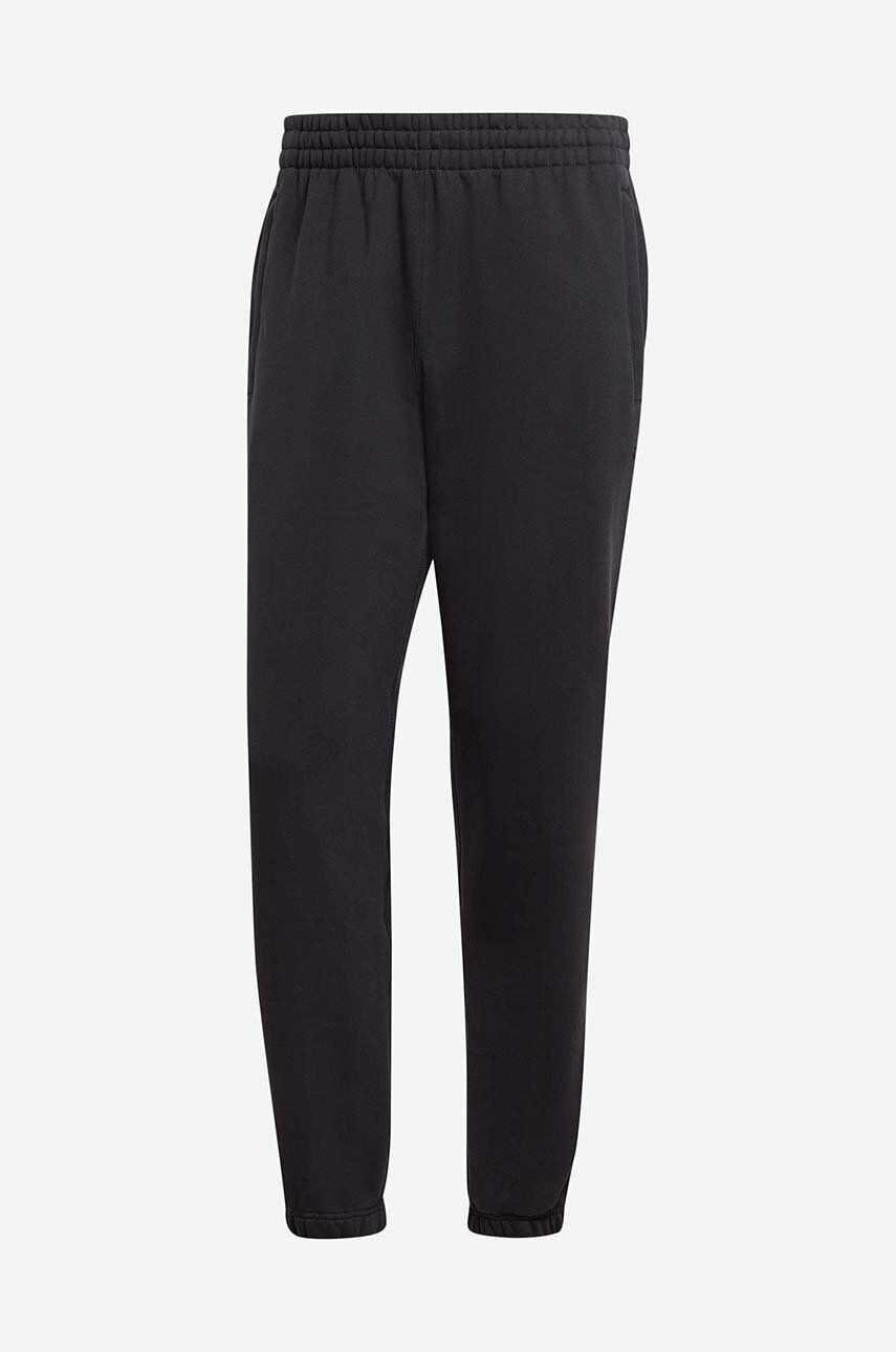 adidas Originals pantaloni de trening din bumbac culoarea negru neted HB7501-black - Pled.ro