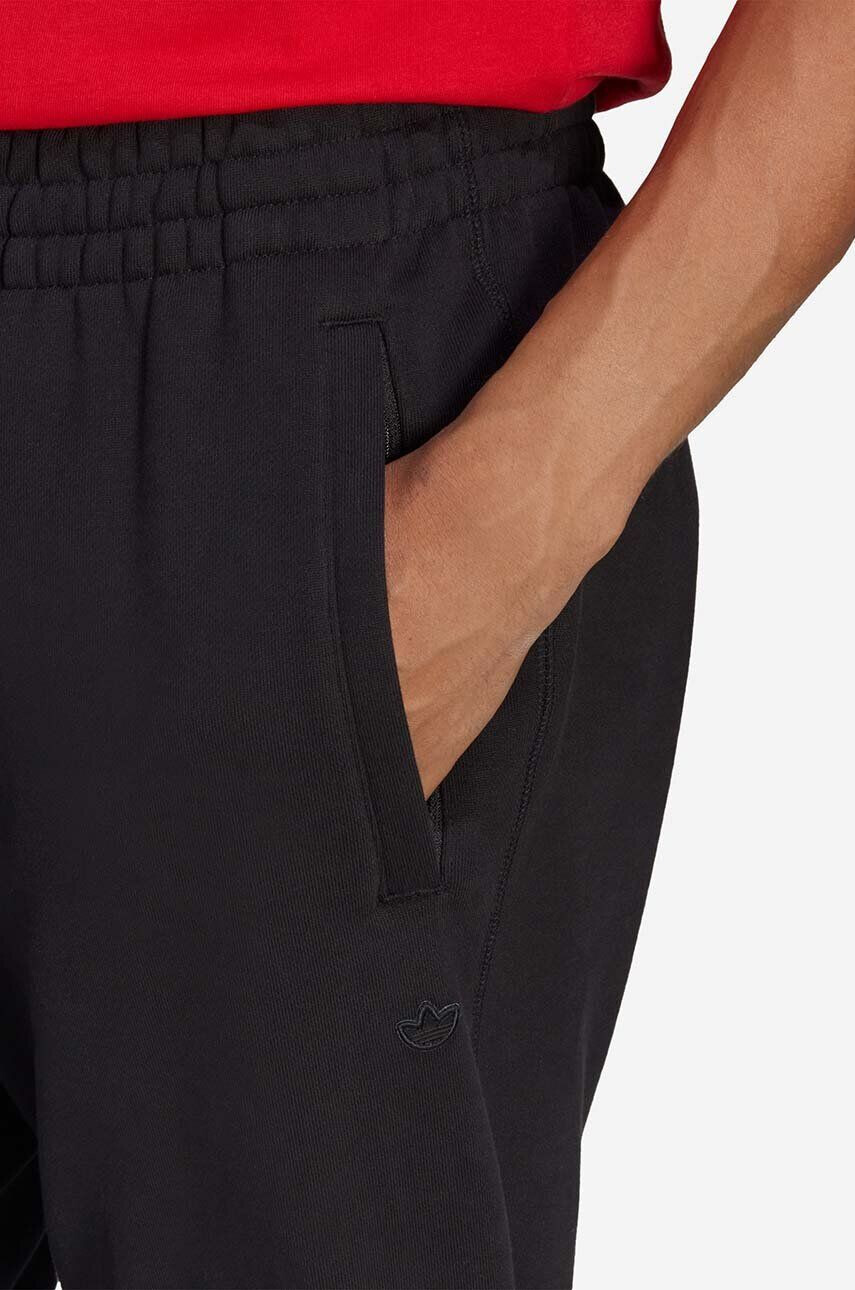 adidas Originals pantaloni de trening din bumbac culoarea negru neted HB7501-black - Pled.ro