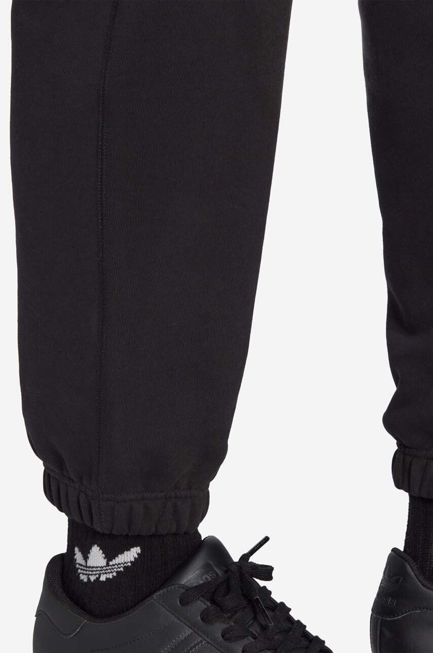 adidas Originals pantaloni de trening din bumbac culoarea negru neted HB7501-black - Pled.ro