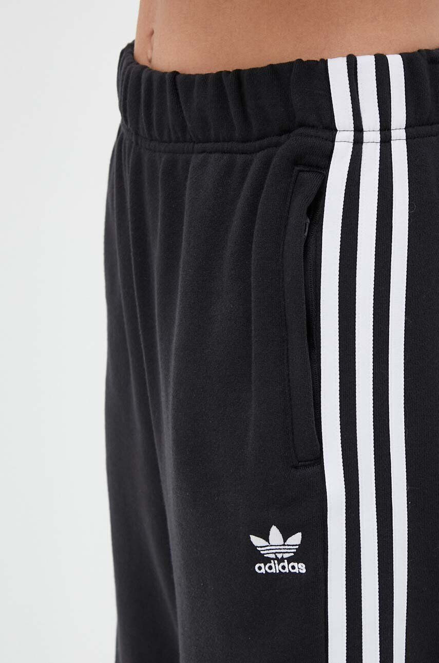 adidas Originals pantaloni de trening din bumbac Open Hem Pant culoarea negru uni IC5505 - Pled.ro