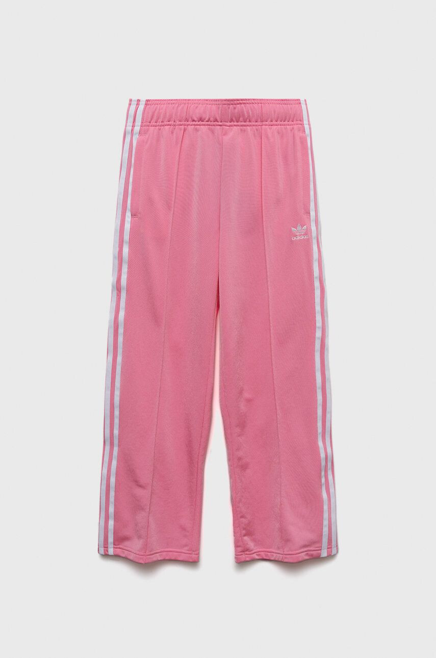 adidas Originals pantaloni de trening pentru copii culoarea roz cu imprimeu - Pled.ro