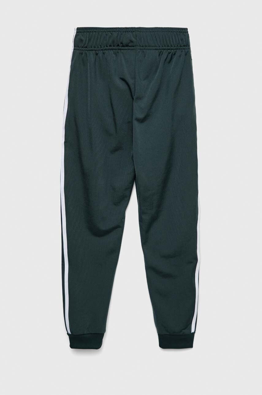 adidas Originals pantaloni de trening pentru copii culoarea verde neted - Pled.ro