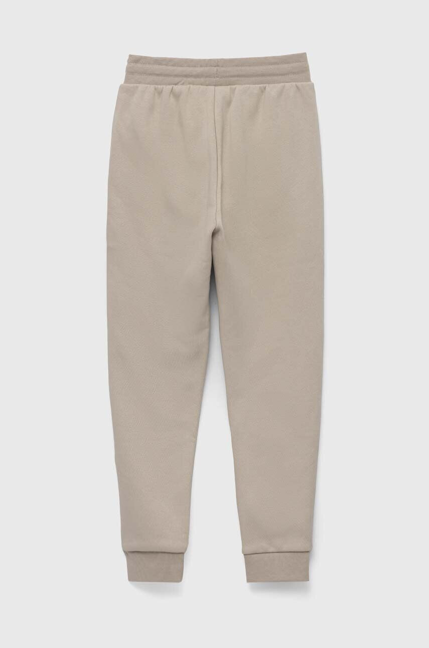 adidas Originals pantaloni de trening pentru copii culoarea bej neted - Pled.ro