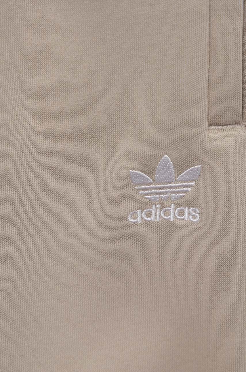 adidas Originals pantaloni de trening pentru copii culoarea bej neted - Pled.ro