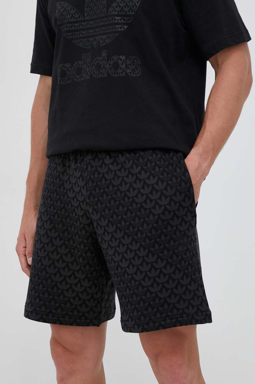 adidas Originals pantaloni scurti din bumbac culoarea negru - Pled.ro