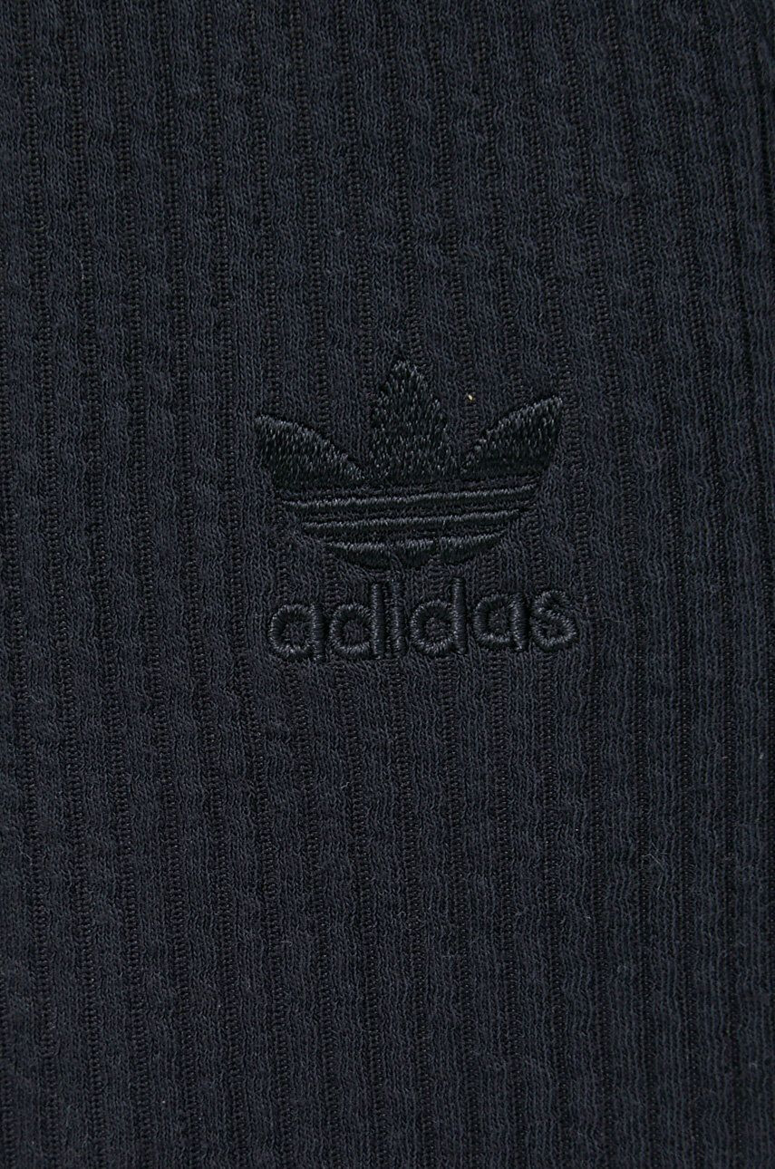 adidas Originals pantaloni Trefoil Moments HE9505 femei culoarea negru neted - Pled.ro