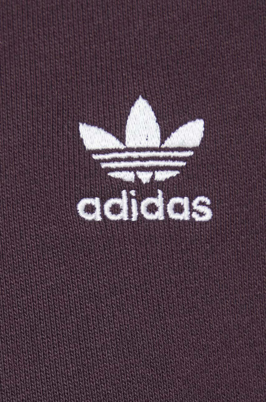 adidas Originals rochie din bumbac culoarea violet midi oversize - Pled.ro