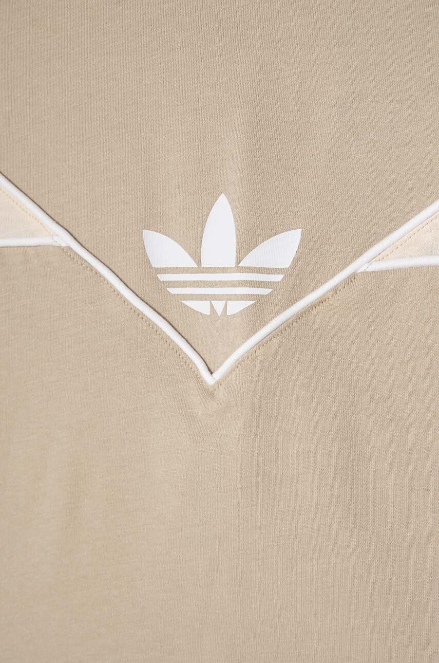 adidas Originals set de bumbac pentru copii culoarea bej - Pled.ro