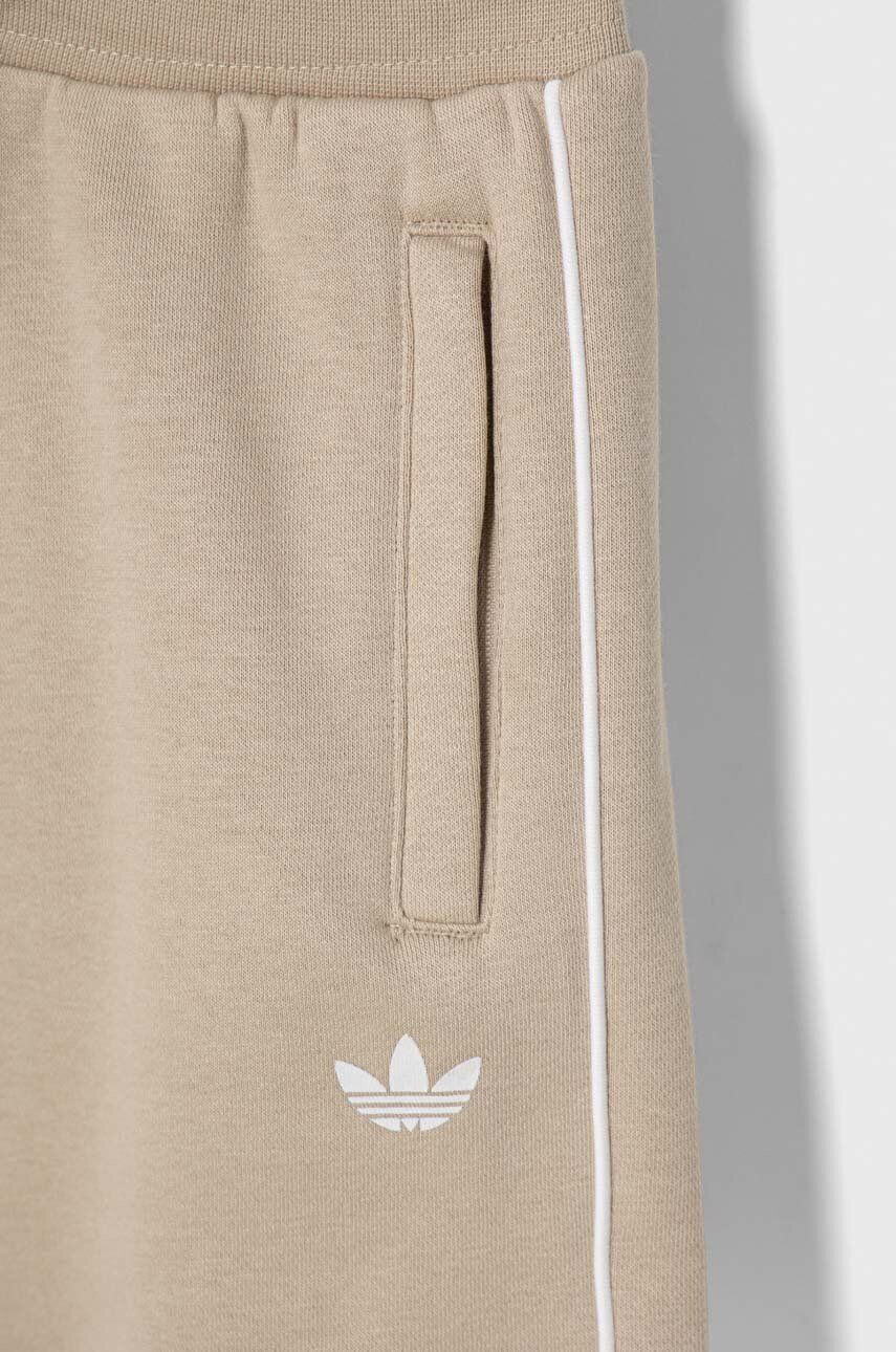 adidas Originals set de bumbac pentru copii culoarea bej - Pled.ro