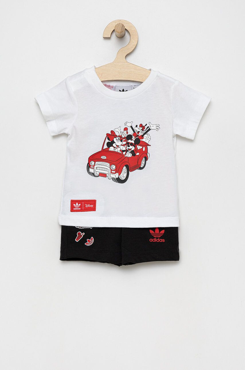 adidas Originals set de bumbac pentru copii Disney HF7538 culoarea alb - Pled.ro