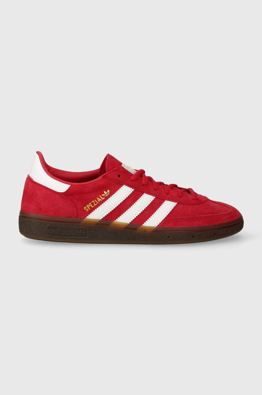 adidas Originals sneakers din piele intoarsă culoarea rosu - Pled.ro