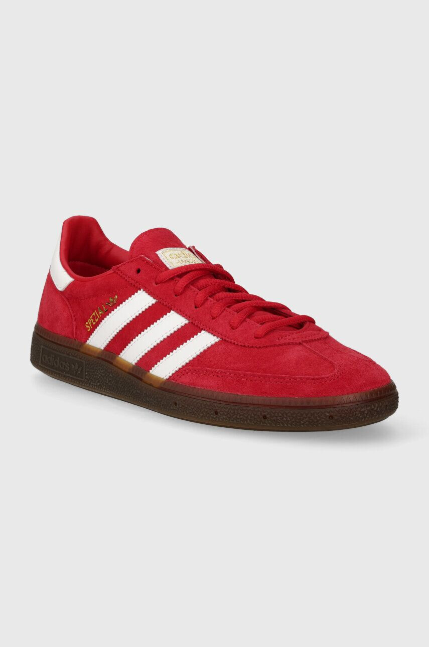 adidas Originals sneakers din piele intoarsă culoarea rosu - Pled.ro