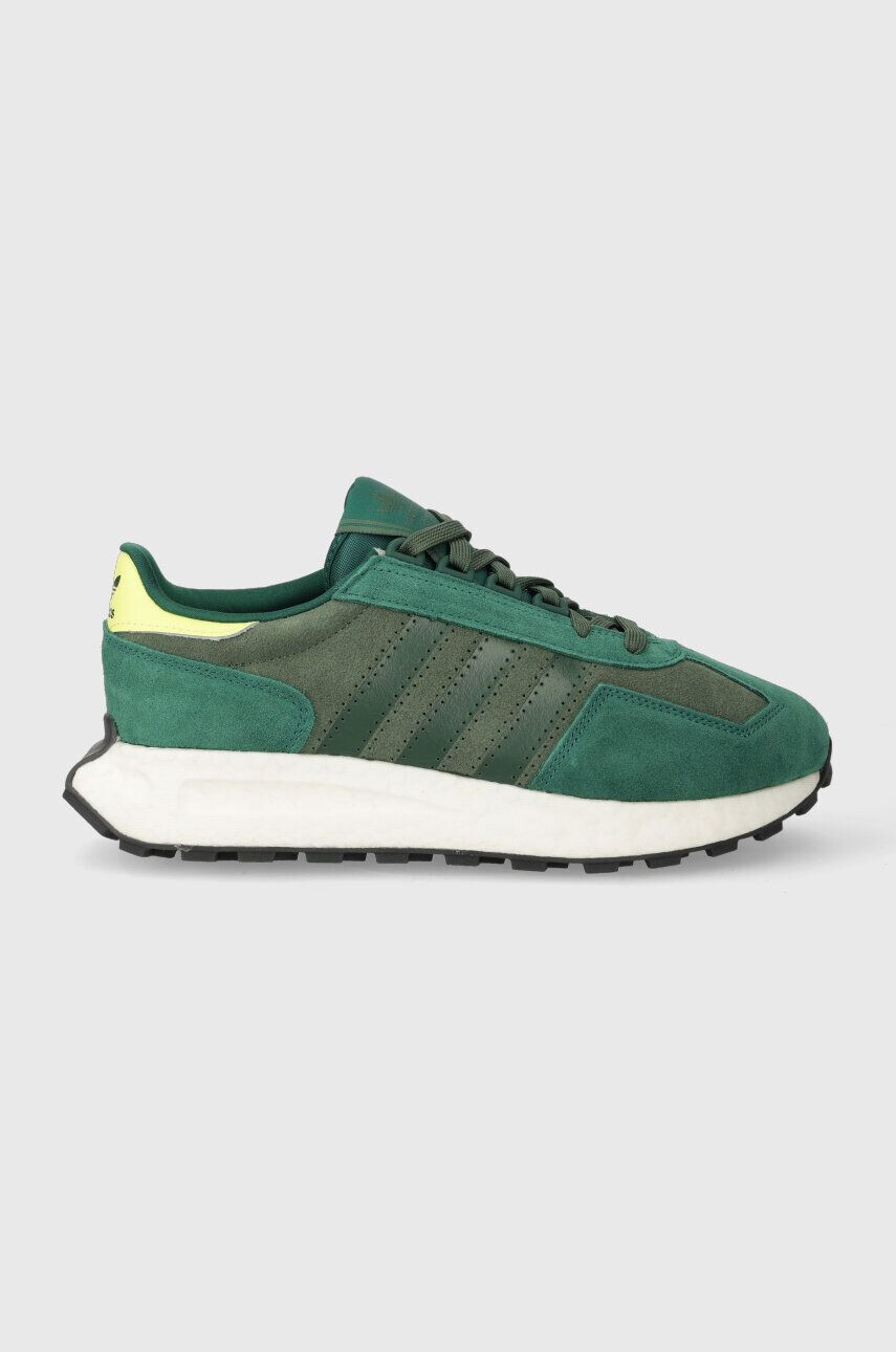 adidas Originals sneakers din piele intoarsă RETROPY culoarea verde - Pled.ro