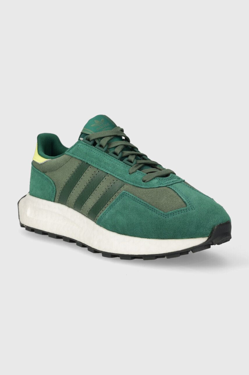 adidas Originals sneakers din piele intoarsă RETROPY culoarea verde - Pled.ro