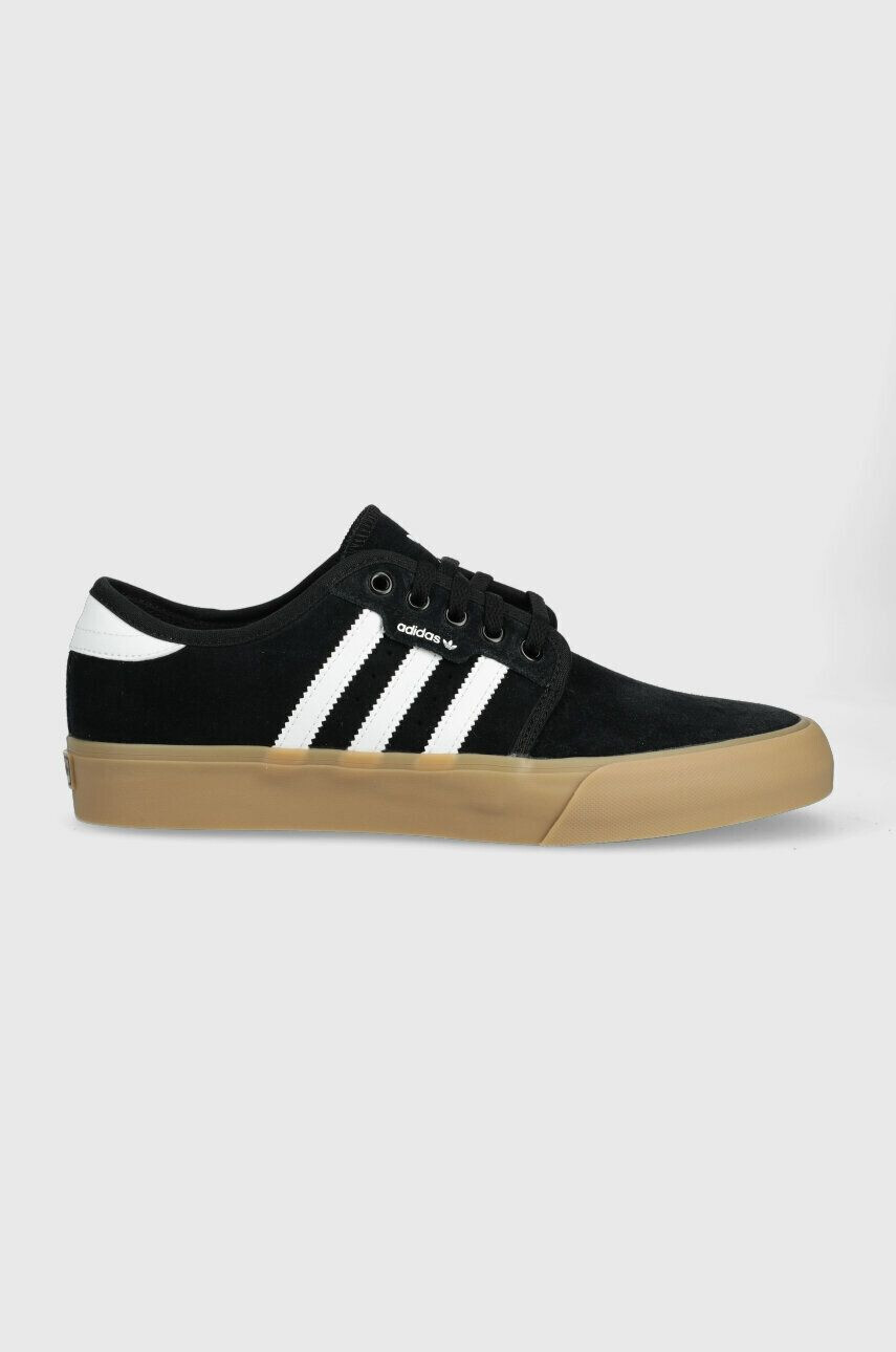 adidas Originals sneakers din piele intoarsă SEELEY culoarea negru - Pled.ro