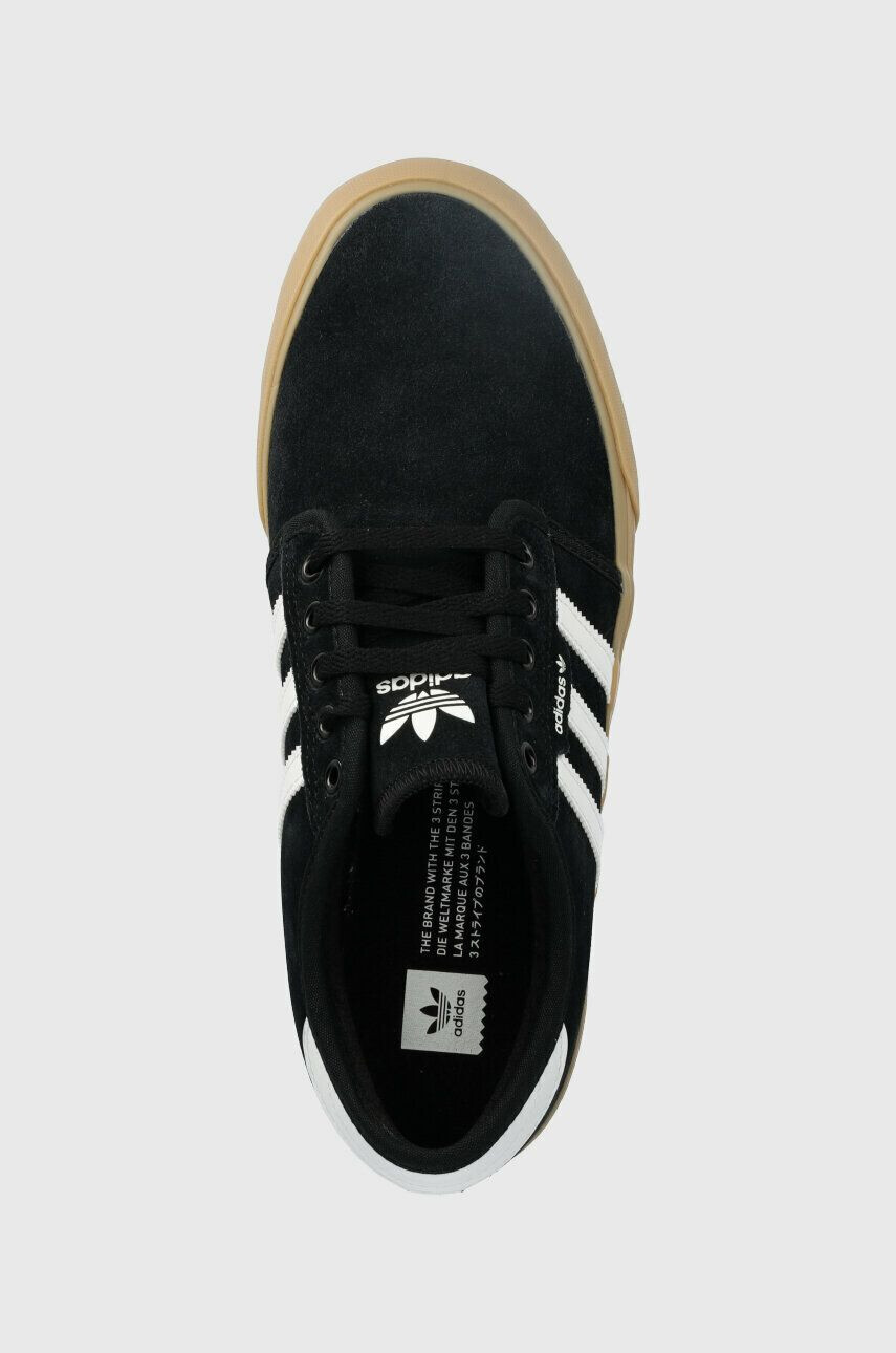 adidas Originals sneakers din piele intoarsă SEELEY culoarea negru - Pled.ro