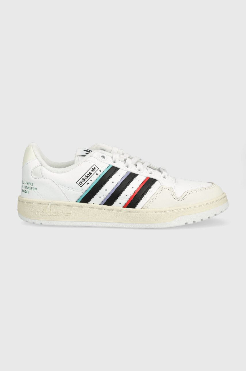 adidas Originals sneakers NY 90 STRIPES culoarea alb - Pled.ro