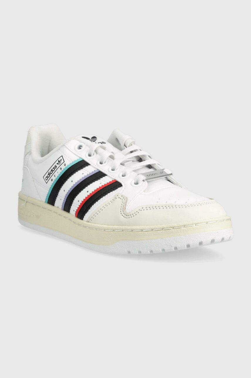 adidas Originals sneakers NY 90 STRIPES culoarea alb - Pled.ro