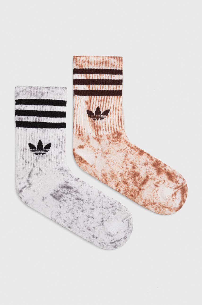 adidas Originals sosete 2-pack culoarea gri - Pled.ro