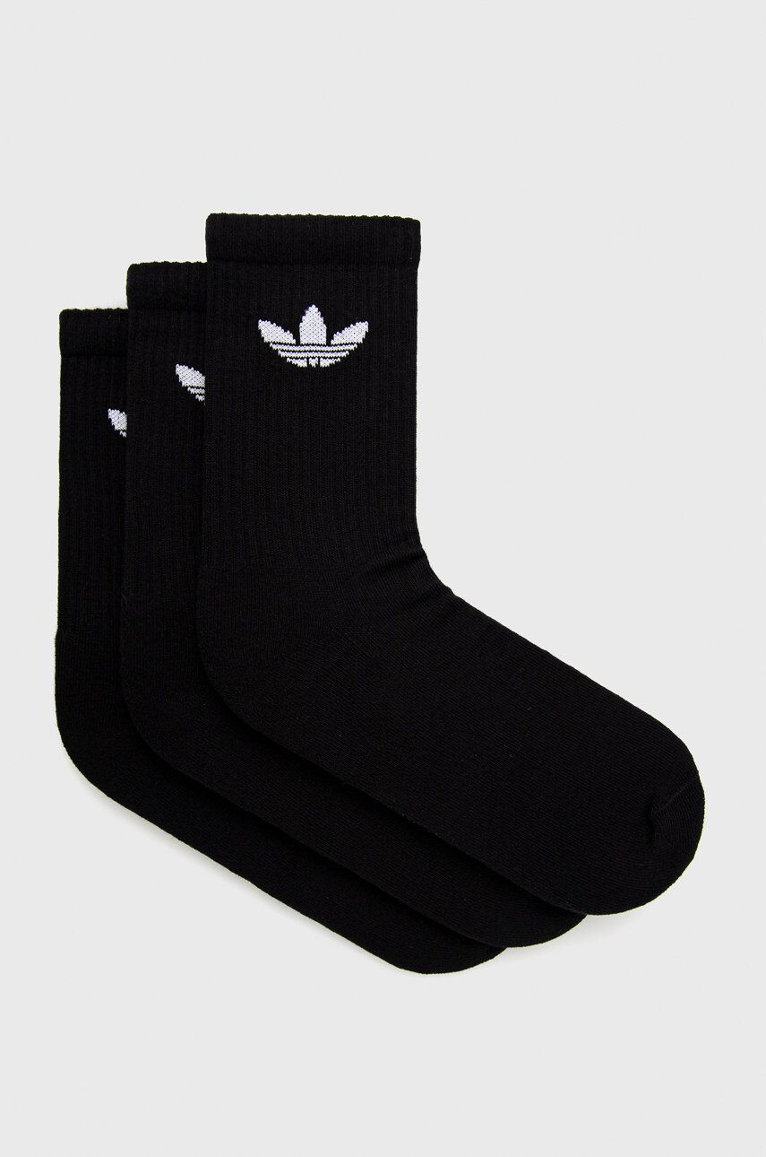 adidas Originals Șosete (3-pack) HC9547 culoarea negru HC9547-BLK/WHT - Pled.ro