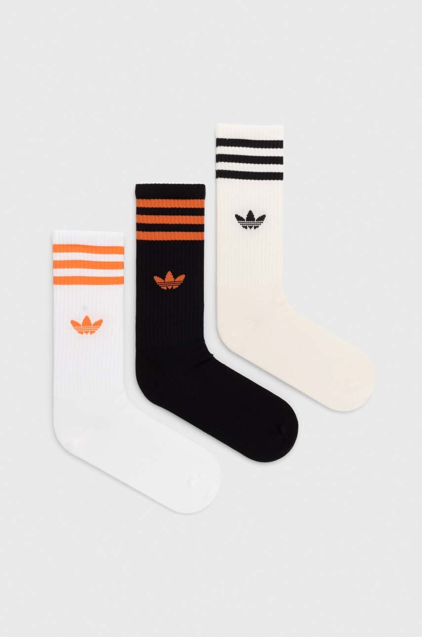 adidas Originals sosete 3-pack culoarea gri - Pled.ro