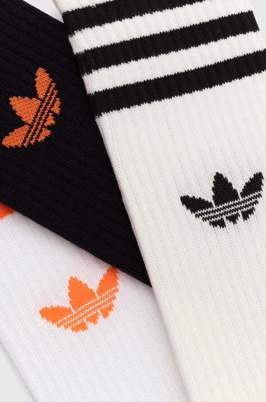 adidas Originals sosete 3-pack culoarea gri - Pled.ro