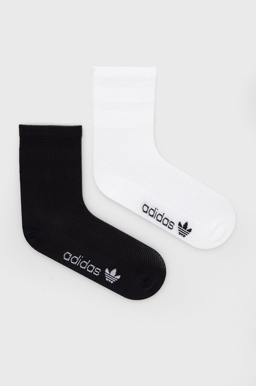 adidas Originals sosete HL9424 (2-pack) femei culoarea negru - Pled.ro