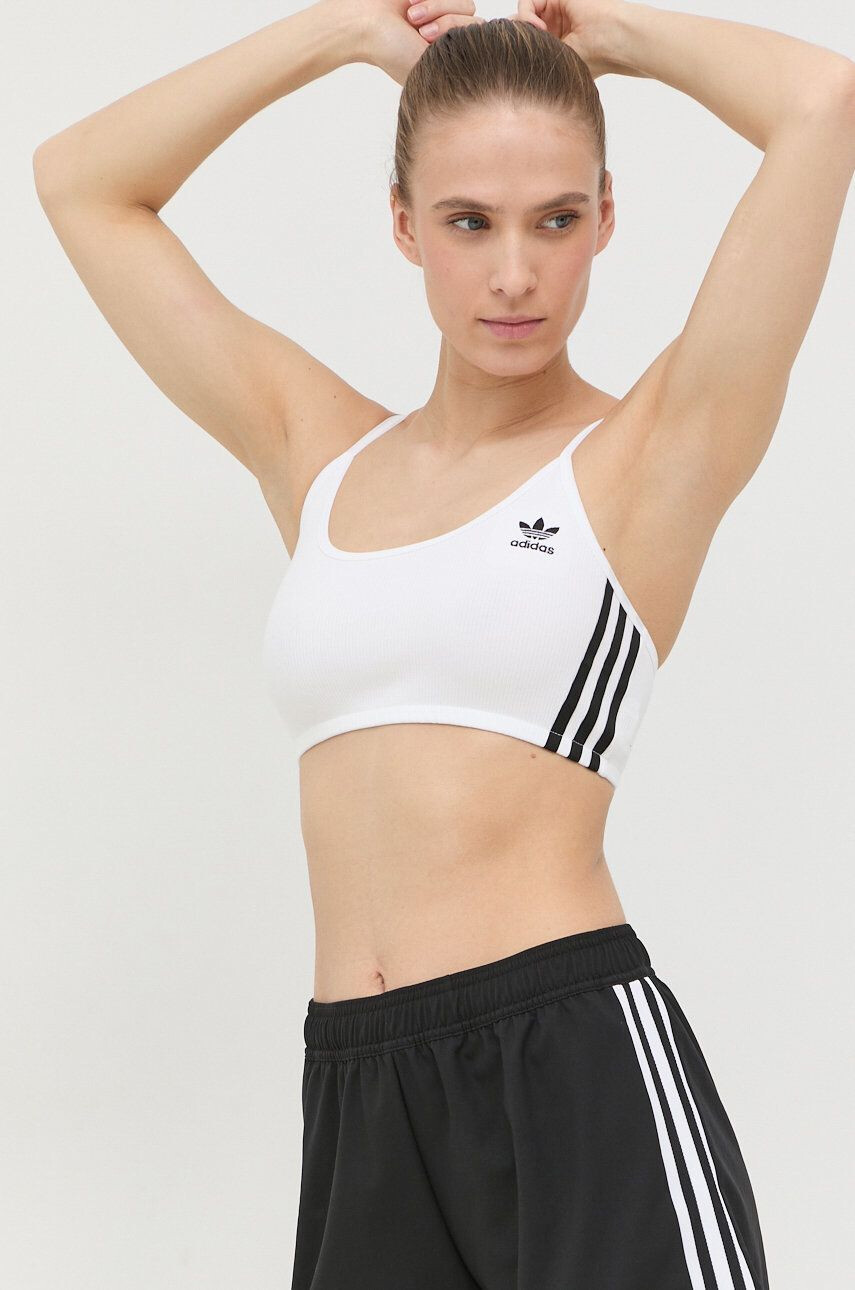 adidas Originals sutien culoarea alb HM2101-WHITE - Pled.ro