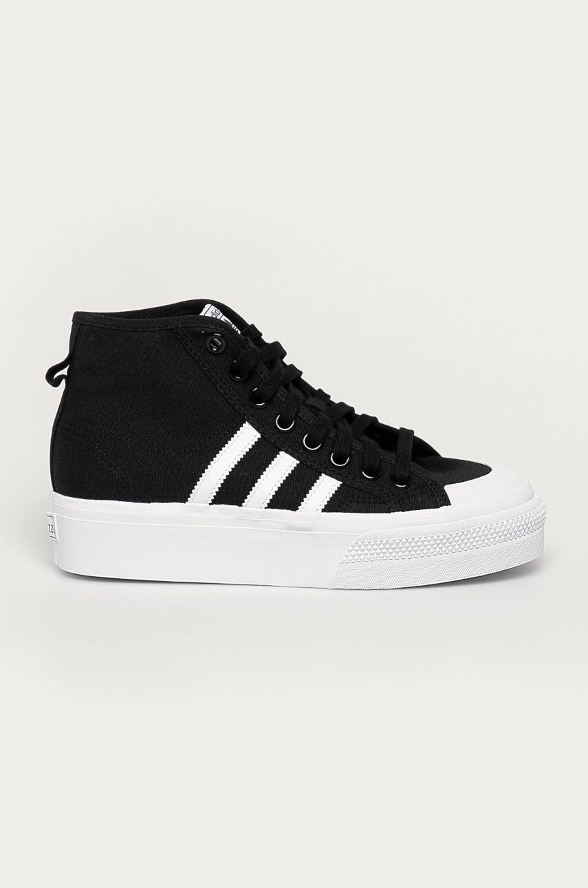 adidas Originals tenisi Nizza Platform Mid femei culoarea maro - Pled.ro