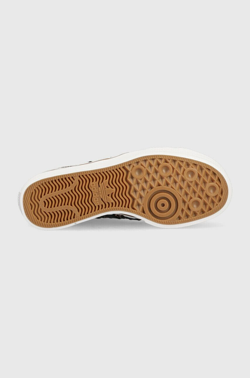 adidas Originals tenisi Nizza Platform Mid femei culoarea maro - Pled.ro