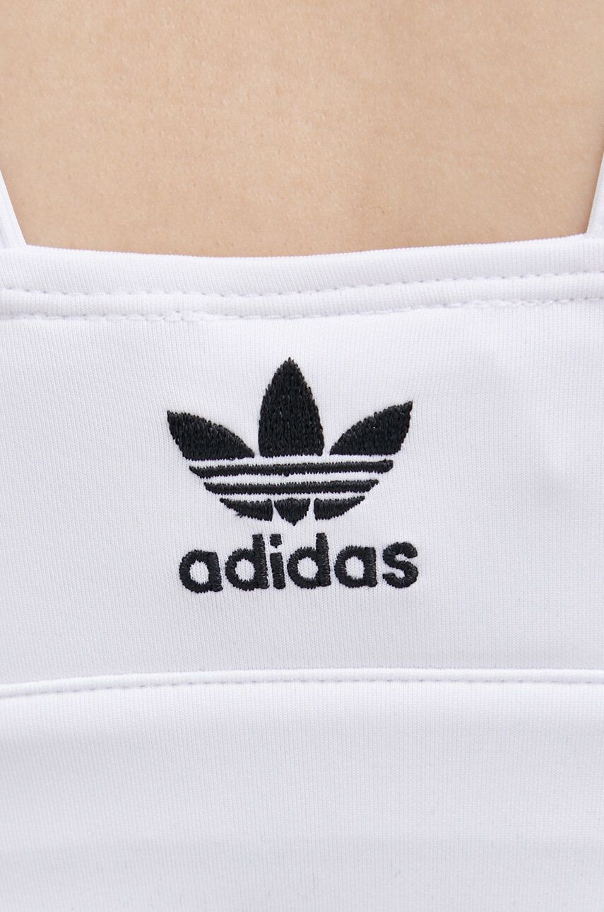 adidas Originals top femei culoarea alb - Pled.ro