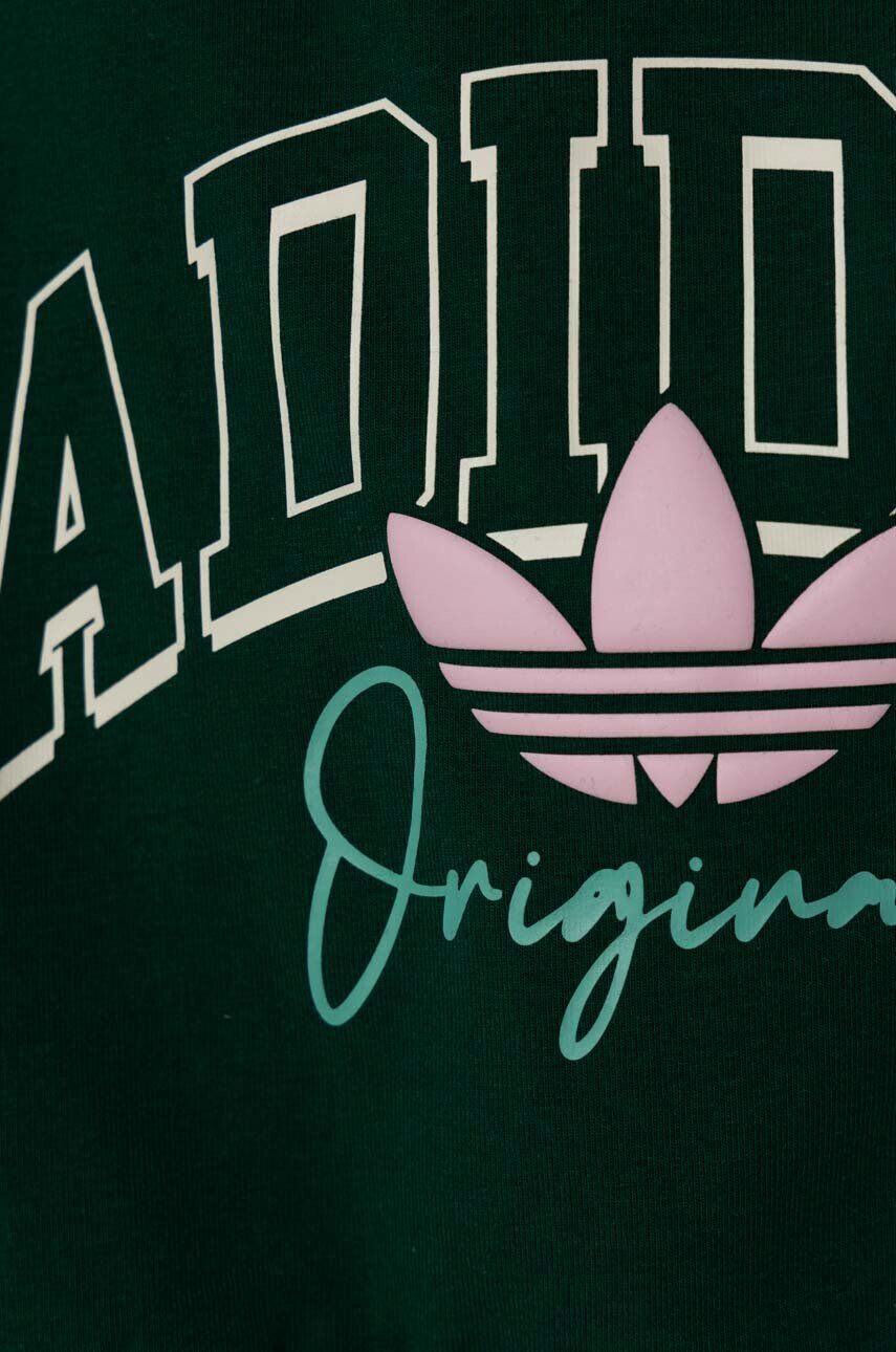 adidas Originals top copii culoarea verde - Pled.ro