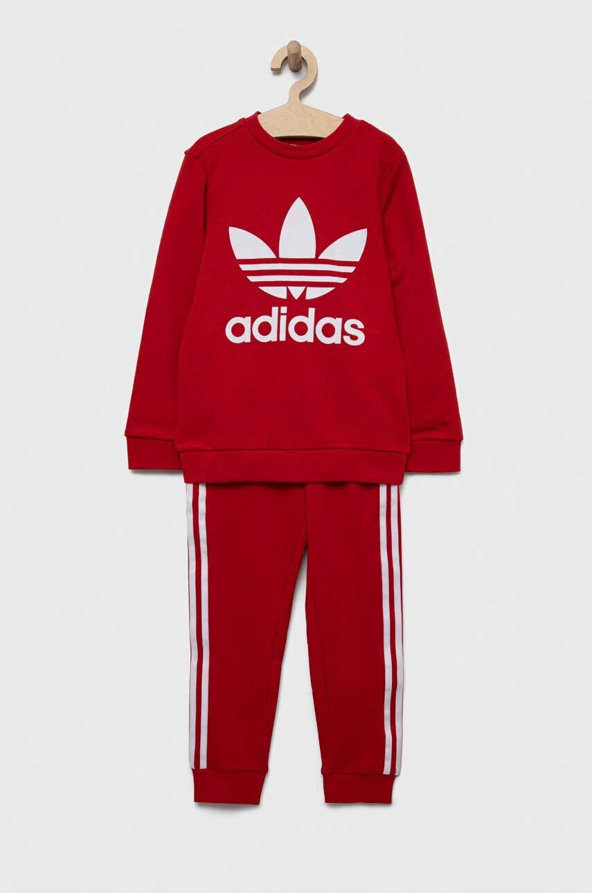 adidas Originals trening copii culoarea rosu - Pled.ro